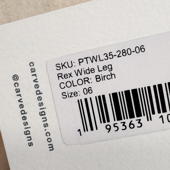 Carve Designs Rex Wide Leg Corduroy Pants size 6 - Picture 9 of 9